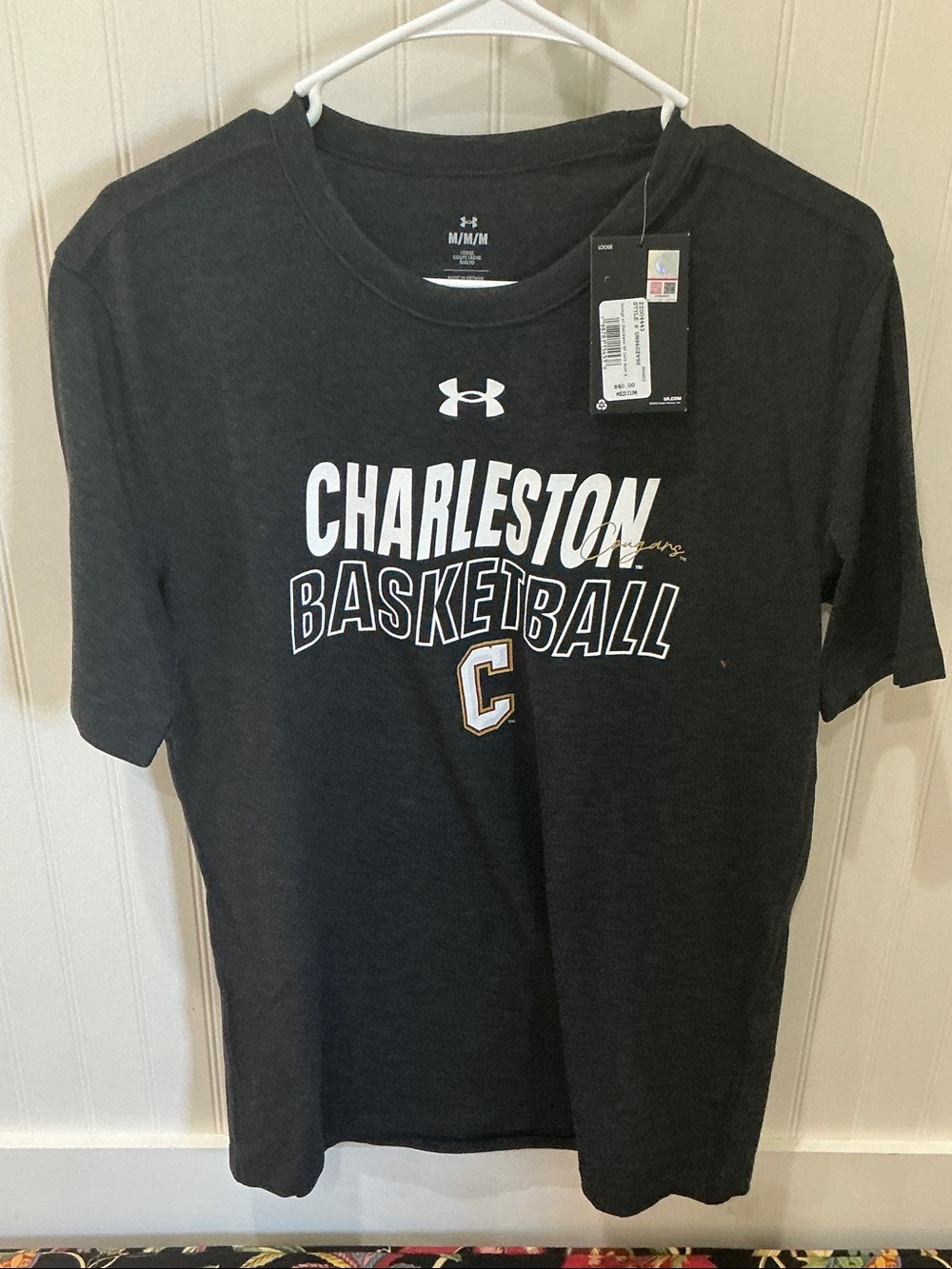 Under Armour Black Charleston Basketball Short Sleeve Tee